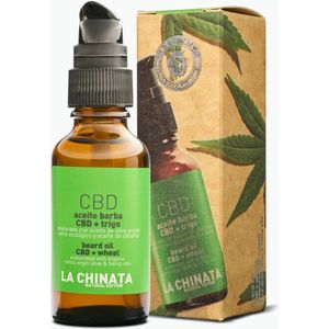 LaChinata CBD Baard olie met Tarwe voor glanzend, gevoed en hersteld baard 30ml