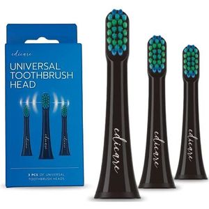 Edicare, Elektrische tandenborstel, sonische tandenborstel, 5 koppen, USB-oplader, IPX7, waterdicht, 5 modi geborsteld, tandsteenreiniger, voor mondreiniging (set van 3 borstelkoppen)