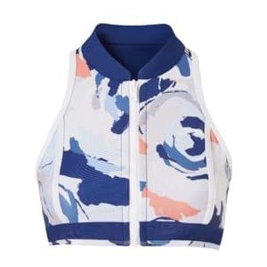 MF -Sea® Haut de bikini pour femme Nikki avec imprimé multicolore, tissu polyester et élasthanne, design polyvalent qui s'adapte à votre silhouette, idéal pour les sports nautiques., M, taille unique