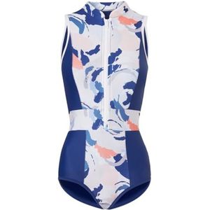 MF - Eendelig badpak voor dames, Mamba, zijpanelen benadrukt je rondingen, ritssluiting aan de voorkant, ideaal voor zwemmen, surfen, duiken en andere watersporten., XS, one size
