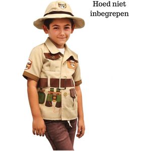 Safari Ranger Jas - DeQube - Verkleedkleding Ontdekkingsreiziger - 3 tot 6 Jaar