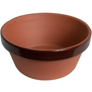 Meliflor Pre-bonsai-pot, diameter 34 cm en hoogte 15,7 cm, handgemaakt in Spanje in Japanse stijl met ongeglazuurde terracotta, hoge drainage