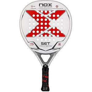 NOX Padelrackets set - exclusieve serie, wit - rood, standaard