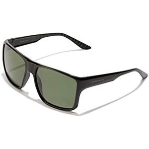 HAWKERS EDGE XL zonnebril voor dames en heren, Solid Alligator gepolariseerd, zwart