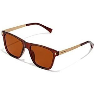 Hawkers One LS Metal - Polarized Brown - vierkant zonnebrillen, unisex, bruin, polariserend