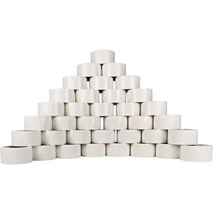 RAYLU PAPER® - Afdichtingsrollen, plakband voor het verpakken van verzenddozen, robuust en extra sterk, 66 m x 50 mm breed (36 stuks, wit)