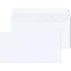 RAYLU PAPER - 10 witte papieren enveloppen met zelfklevende sluiting voor het verzenden van documenten en brieven, gemakkelijk te verzegelen, 90 g/m² dik (Amerikaans)