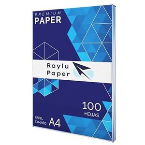 RAYLU PAPER - A4-vellen, 80 g, 100 vellen premium papier voor laserprinters, inkjet en kopieerapparaten, voor kantoor en thuis