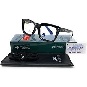 new model Leesbril, anti-blauw licht, gaming, anti-vermoeidheid, computerbril, voor dames Presbyte bril exclusief + 0,00 tot +3,50 Venice CELINE 3D (+2.00, zwart)