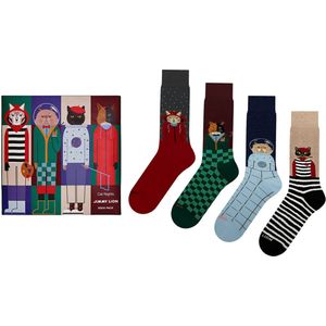 Jimmy Lion unisex giftbox 4P sokken cat nights multi