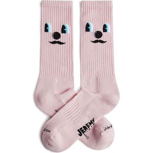 Jimmy Lion - Athletic Jethro Face - Sportsokken - Roze - Unisex