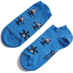 Jimmy Lion - Felix The Cat - Sneakersokken - Blauw - Unisex