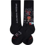 Jimmy Lion - Basquiat - Enkelsokken - Zwart/Wit - Duurzaam Katoen