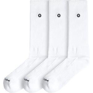Jimmy Lion - Athletic Essentials - Sportsokken - Wit - 3-pack