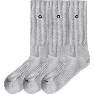 Jimmy Lion - 3-Pack Sokken - Athletic Essentials - Grijs - Unisex