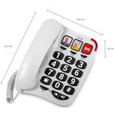 Spc - Confort Numbers 2 - Vaste Telefoon - Zwart - Hoog Contrast