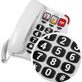 Spc - Confort Numbers 2 - Vaste Telefoon - Zwart - Hoog Contrast