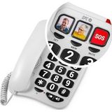 Spc - Confort Numbers 2 - Vaste Telefoon - Zwart - Hoog Contrast