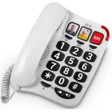 Spc - Confort Numbers 2 - Vaste Telefoon - Zwart - Hoog Contrast