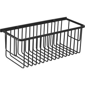 Mediterranea del Baño Porte-savon grille rectangulaire à coller au mur noir.