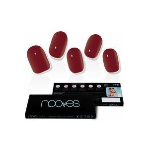 NOOVES NAILS Feuilles à Ongles en Gel Précuré Premium - Midnight Red | Bandes À Ongles Gel Semi-Permanent