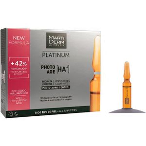 MartiDerm Platinum Photo Age HA+ gezichtsserum tegen huidveroudering in Ampullen met Vitamine C  10x2 ml