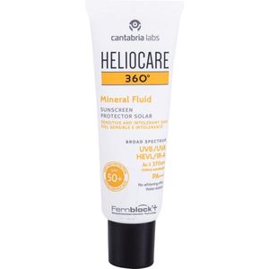 Heliocare - 360 Mineral Fluid - Zonnebrandcrème - SPF50 - 50ml