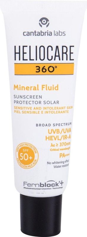 Heliocare - 360 Mineral Fluid - Zonnebrandcrème - SPF50 - 50ml