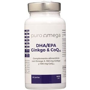 Puro Omega Dha/Epa Ginkgo Q10 60 parels, 1 stuk