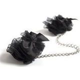 Frou Frou - Satin & Organza Handcuffs - Black