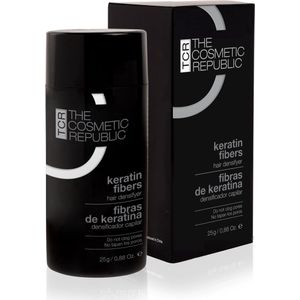 The Cosmetic Republic - Keratinevezels - Haarverdikker - Donkerbruin - 80 applicaties