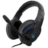 DeepGaming - DG-AUM-B04 - Gaming-headset - Zwart - Flexibele Microfoon - LED-verlichting