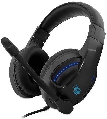 DeepGaming - DG-AUM-B04 - Gaming-headset - Zwart - Flexibele Microfoon - LED-verlichting