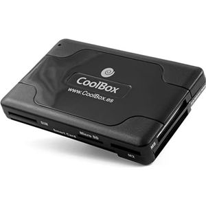 CoolBox - crcoocre065 - Kaartlezer Extern - Zwart - USB 2.0 - 3 Poorten