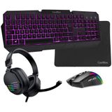 Deep Gaming Xwing2 - Gamingset - Muis Toetsenbord Headset Muismat - RGB Optische Muis