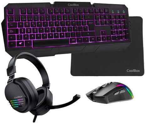 Deep Gaming Xwing2 - Gamingset - Muis Toetsenbord Headset Muismat - RGB Optische Muis