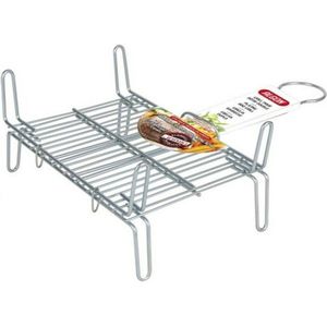 Grill Bbq Algon Dubbel Staal Afmeting 50 x 50 cm