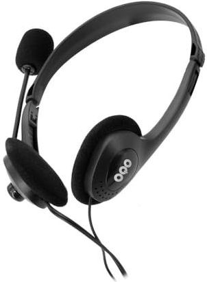 Hoofdtelefoon met microfoon OQO AU001-U Zwart Multicolour