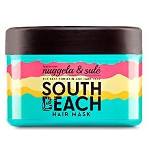 Nuggela & Sulé South Beach Haarmasker. Een masker met actieve bestanddelen, natuurlijke 'siliconen' en biologisch afbreekbaar 250 ml / 8,45 Oz.