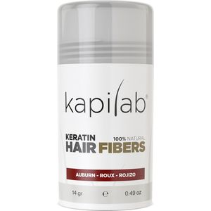 Kapilab Hair Fibers Kastanjebruin - Keratine haarvezels verbergen haaruitval - Direct voller haar - 100% natuurlijk - 14 gram