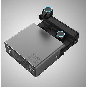 Smart-T-Haus TWS Smart S-V7 Bluetooth-hoofdtelefoon met USB-oplader, 2500 mAh, iOS/Android, zwart, zilver, grijs en donkerblauw