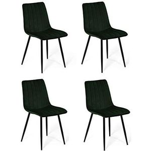 La Silla Española Denia stoel, stoffen, flessengroen, 44 cm (B) x 55 cm (D) x 88,5 cm (H)
