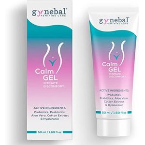 GYNEBAL CALM Intieme Gel met PREBIOTICA – Hydraterende Gel voor Vaginale Droogheid, Jeuk en Ongemak – Ondersteunt Vaginale Flora – Voor Uitwendig Gebruik door Vrouwen (50 ml)