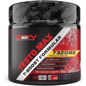 Nullure Natuurlijke Testosteron Booster | Veganistisch | Spiermassa · Prestaties| Ashwagandha + Maca + Tribulus Terrestris + Ginseng + Zink + Vitamine D + Fenegriek | 120 caps.