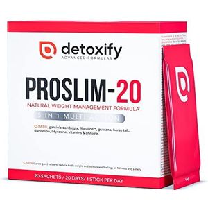 Detoxify ProSlim-20 | Snel en effectief afslanken | Krachtige vetverbrander voor afslanken | Detox L Carnitine metabolisme versneller | Snel en effectief afslanken voor vrouwen |