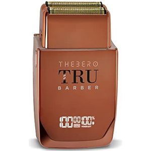 TRU BARBER- THEBERO Mannen elektrisch scheerapparaat 10.000 toeren per minuut met draadloze draadloze batterij opladen Professional Barber Shaver voor hoofd en gezicht Grooming Professional Barber & Hairdresser