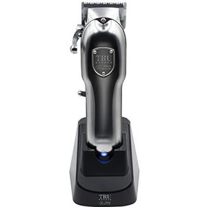 TRU BARBER Professionele Draadloze Tondeuse voor Mannen - Heren Tondeuse met Snellaadstation, Hoogwaardig Motor en Ergonomisch Ontwerp voor Precieze en Comfortabele Knipervaring