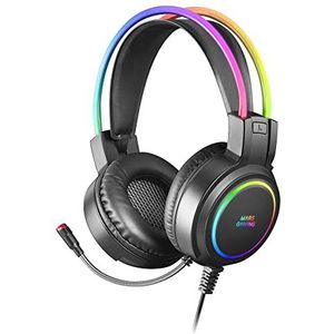 Mars Gaming MHRGB, Chroma RGB Flow Headset, Professionele Microfoon, Ruimtelijk Geluid, Zwart