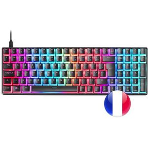 Mars Gaming MKULTRA toetsenbord Gamen USB AZERTY Frans Zwart