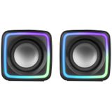 Mars Gaming - MSCUBE - RGB Gaming-luidsprekers - Zwart - 8W Vermogen